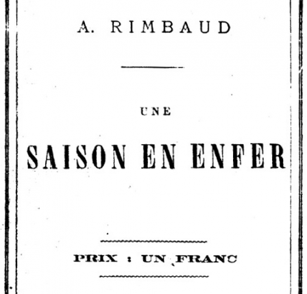 Arthur Rimbaud - Une saison en enfer - Couverture édition 1873